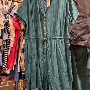 Torrid Teal Short Sleeve Jumper NWT